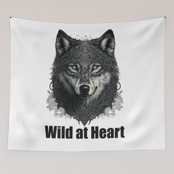 Item preview, Wild at Heart Wolf Design designed and sold by Blend  & Shine.