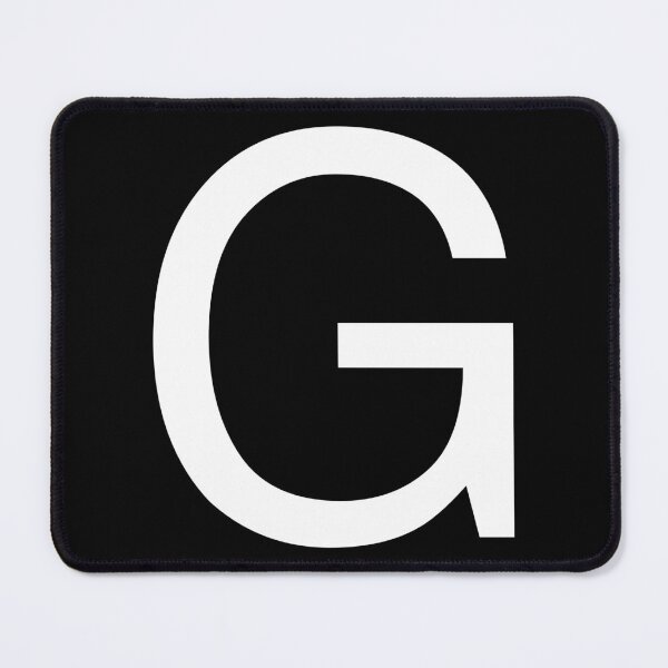 Item preview, Helvetica G in white designed and sold by winterwinter.