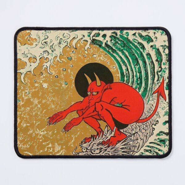 Item preview, Surfing Demon designed and sold by quackynaut.
