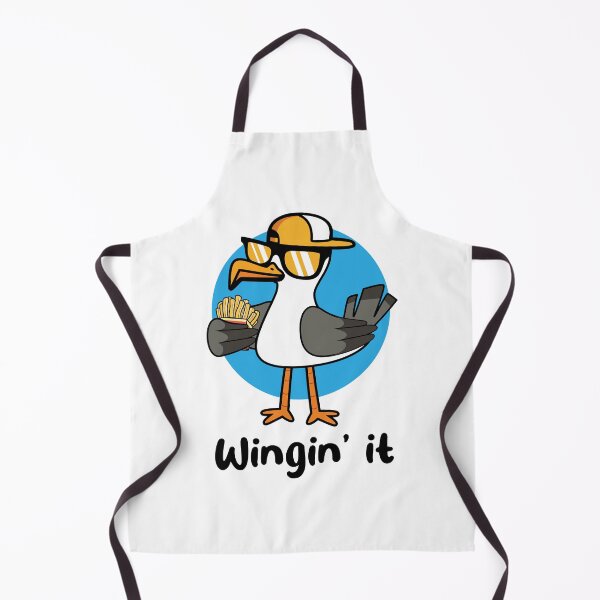 Item preview, Winging it seagull with fries (on light colors) designed and sold by messy-nessie.