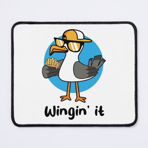 Item preview, Winging it seagull with fries (on light colors) designed and sold by messy-nessie.