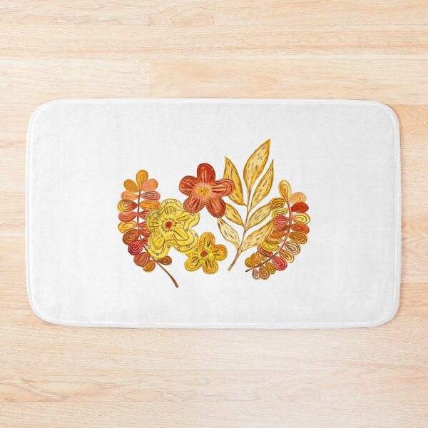 Aperçu de l'œuvre Flower textured set sketch a watercolor design créée et vendue par Yana Mustafina | Boho Soulful Designs.