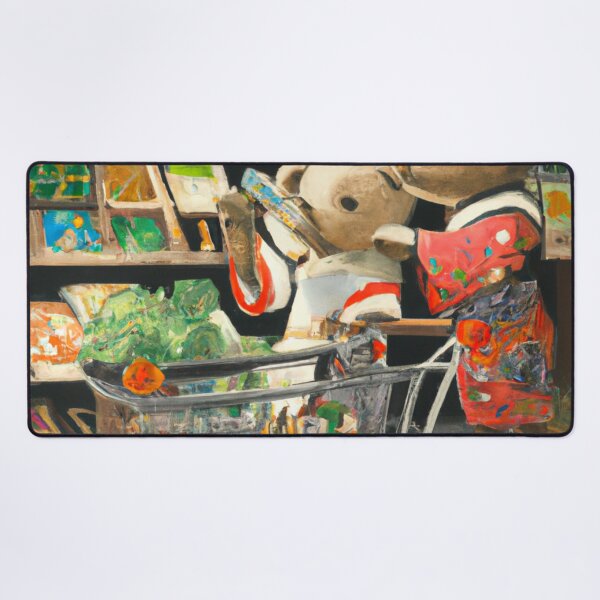 Item preview, Teddy bears shopping for groceries, Ukiyo-e designed and sold by Berry Pink.
