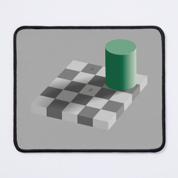 Item preview, Checkerboard Shadow Optical Illusion  designed and sold by quackynaut.
