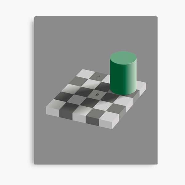 Aperçu de l'œuvre Illusion d'optique en damier créée et vendue par quackynaut.
