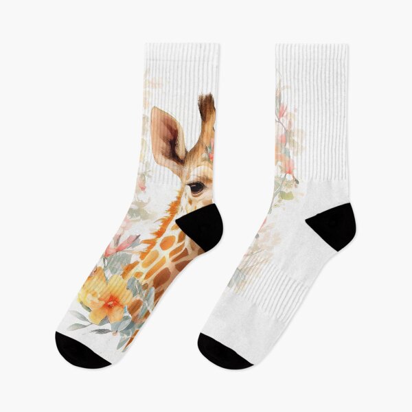 Item preview, "Graceful Giraffe: A Watercolor Portrait" designed and sold by graphy K.