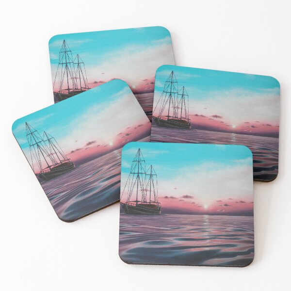 Item preview, Sailing Boat at Sunset designed and sold by EMHaleART.