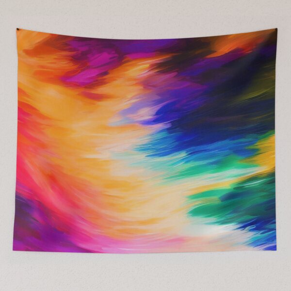 Item preview, Colorful abstract brush strokes designed and sold by Nakumis-shop.