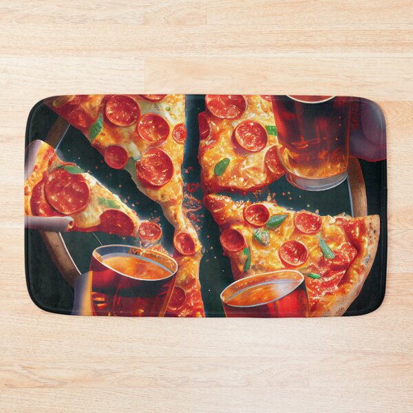 Item preview, Cheers to Pizza Night Digital Painting designed and sold by CodeAndColors.