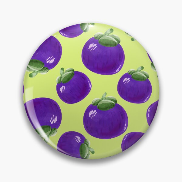 Item preview, Tropical exotic watercolor fruit mangosteen designed and sold by Nattalu.