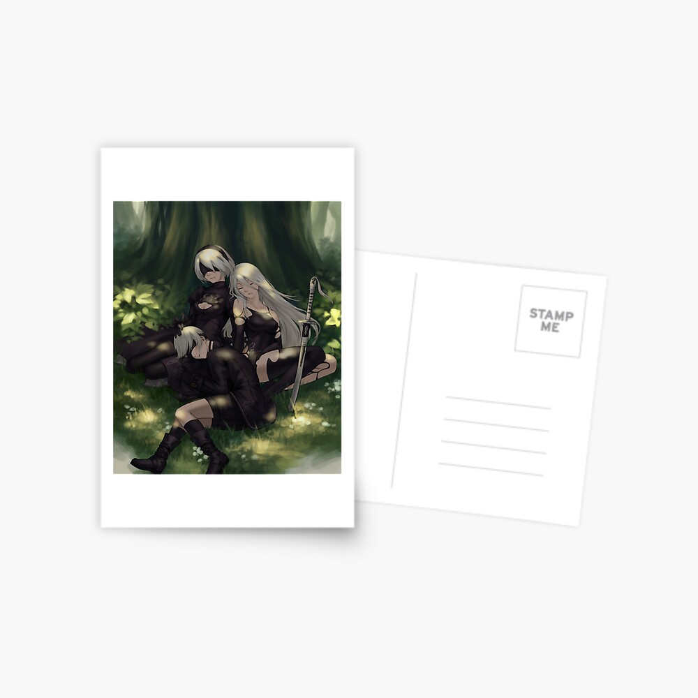 nier automata anime Postcard for Sale by samanthafans