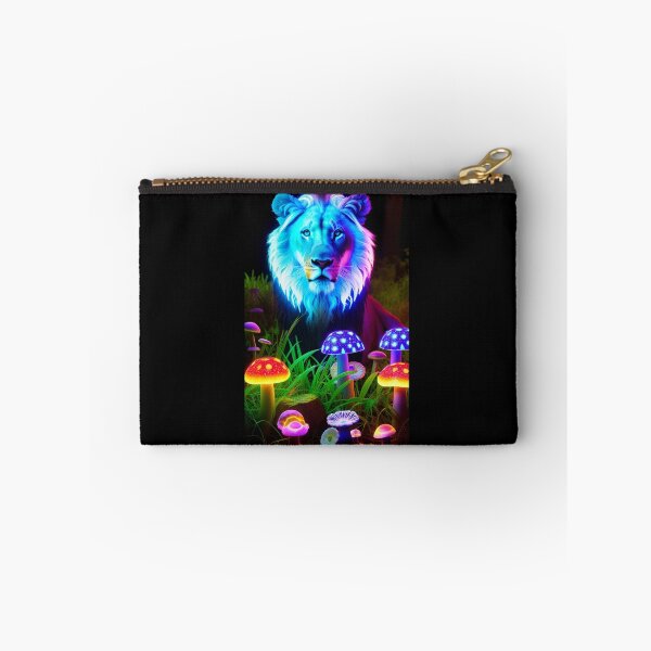 Item preview, Bioluminescent Lion x Mushroom Fantasy Art Aesthetic designed and sold by AI-INK.