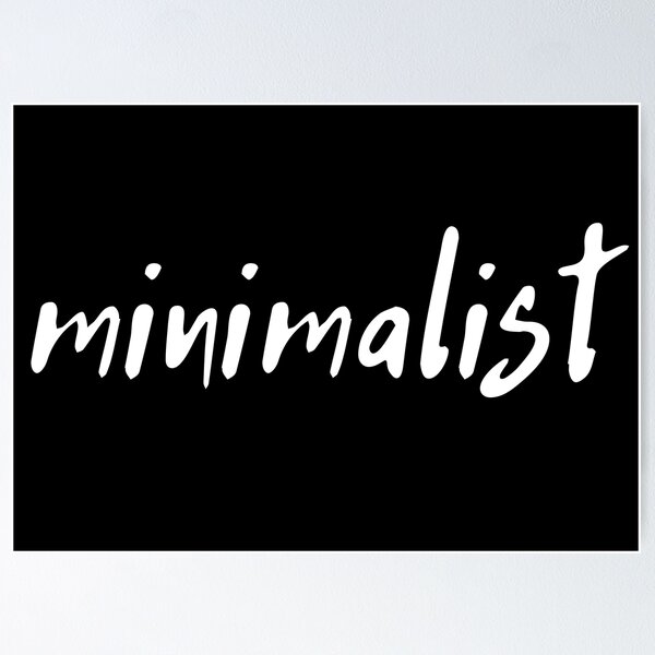 Item preview, Minimalist Word Creative Typography Minimalist Black and White Signature designed and sold by SoccaTamam.