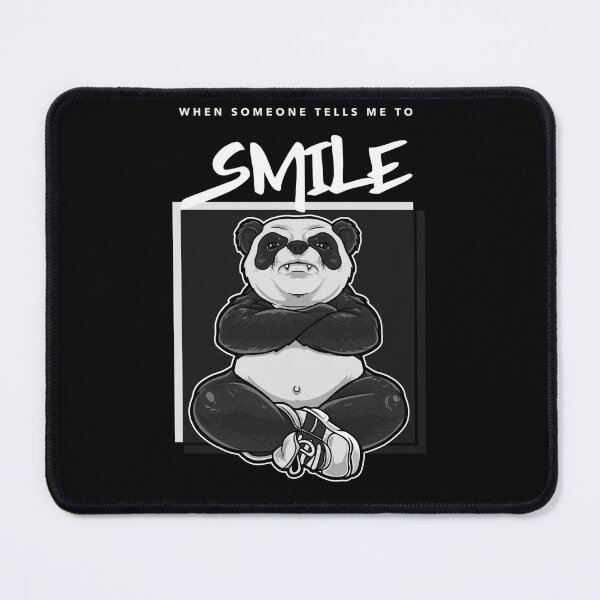 Item preview, Graphic Picture Grumpy Panda Dark Grey designed and sold by TaylormaryzArts.