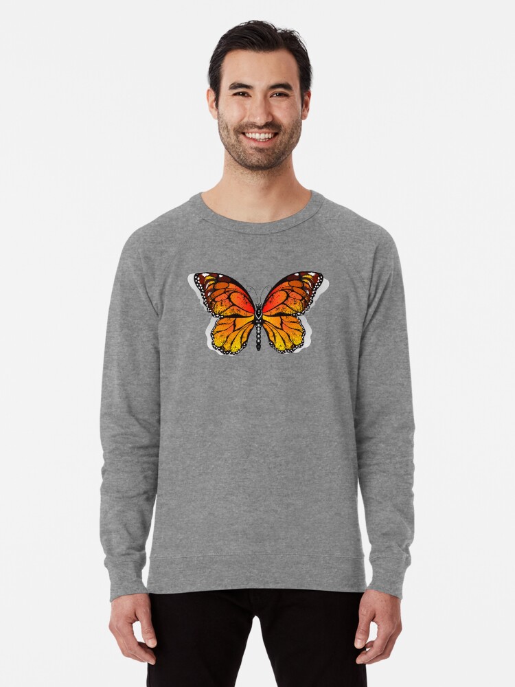 Orange butterfly sweatshirt deals