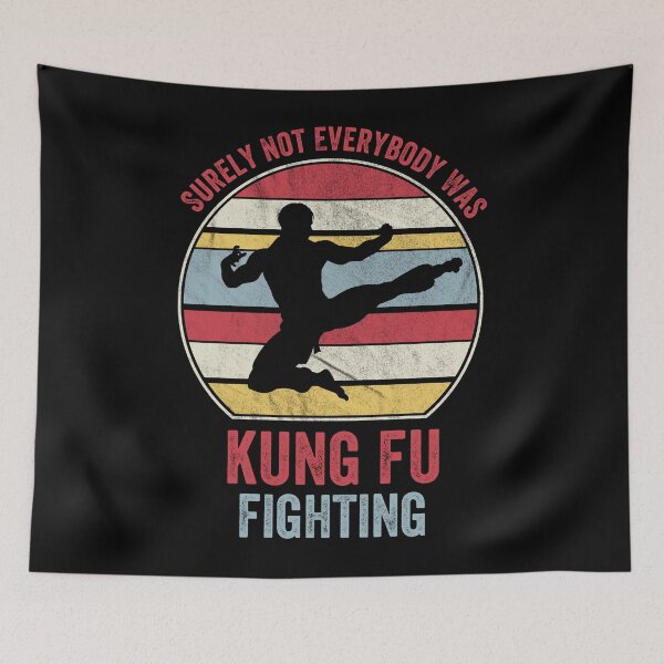 Item preview, Women Men Surely Not Everybody Was Kung Fu Fighting Orange designed and sold by TaylormaryzArts.