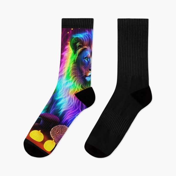 Item preview, Bioluminescent Lion x Mushroom Fantasy Art Aesthetic designed and sold by AI-INK.