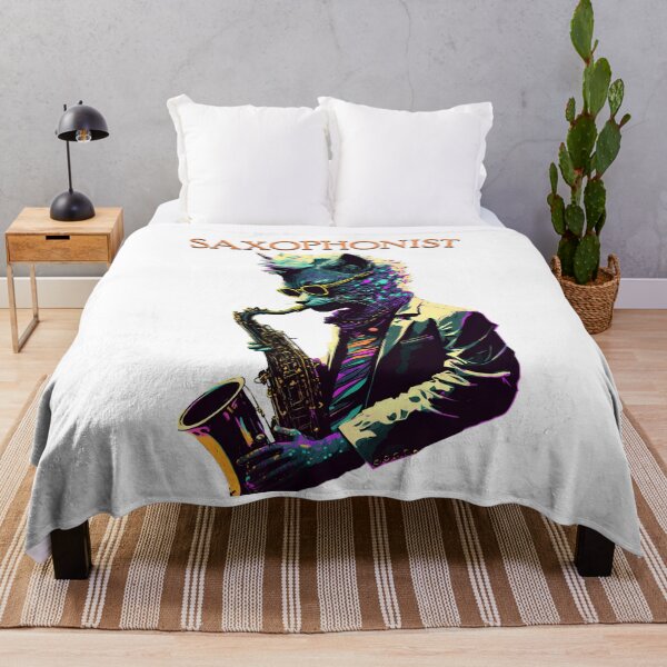 Item preview, Saxophone Cat | Pop Art | Jazz Saxophonist designed and sold by mtperspective.
