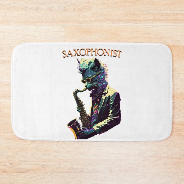 Item preview, Saxophone Cat | Pop Art | Jazz Saxophonist designed and sold by mtperspective.