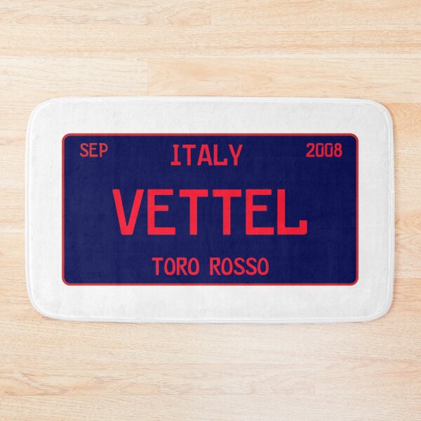 Item preview, Sebastian Vettel first win license plate white designed and sold by ff1merch ..