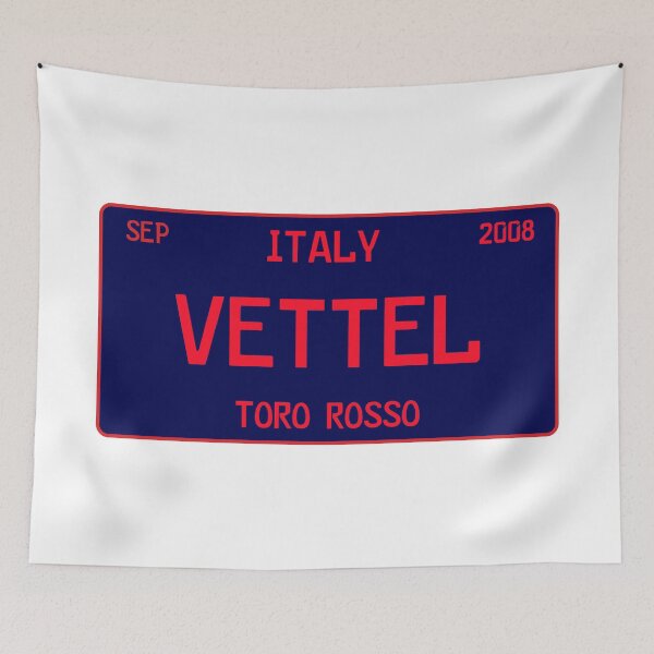 Item preview, Sebastian Vettel first win license plate white designed and sold by ff1merch ..
