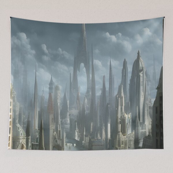 Item preview, Fantasy City Tall Buildings Cityscape designed and sold by VersoShopping.