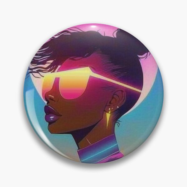 Item preview, 80s Synthwave Hot Black Girl designed and sold by RESToRAPTOR.