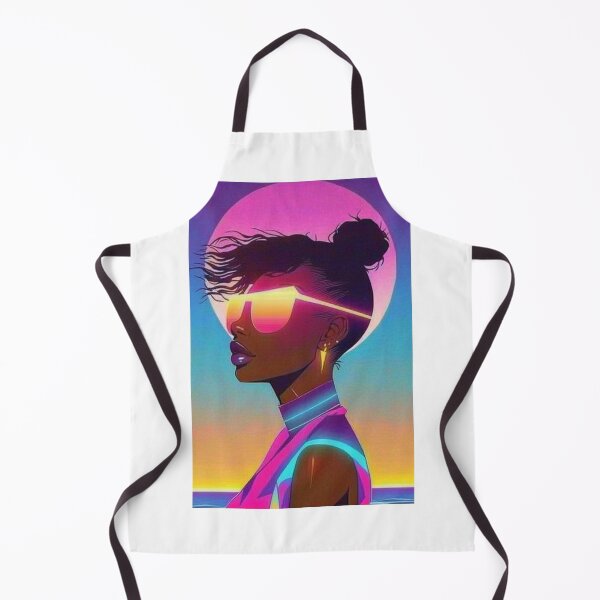 Item preview, 80s Synthwave Hot Black Girl designed and sold by RESToRAPTOR.