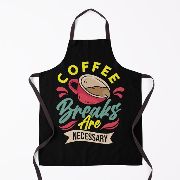 Item preview, Coffee Breaks are Necessary Typography Quotes designed and sold by halleinstyle.