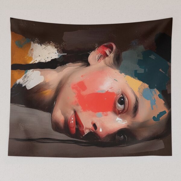 Item preview, Abstract Portrait of a Woman designed and sold by aiko-art.