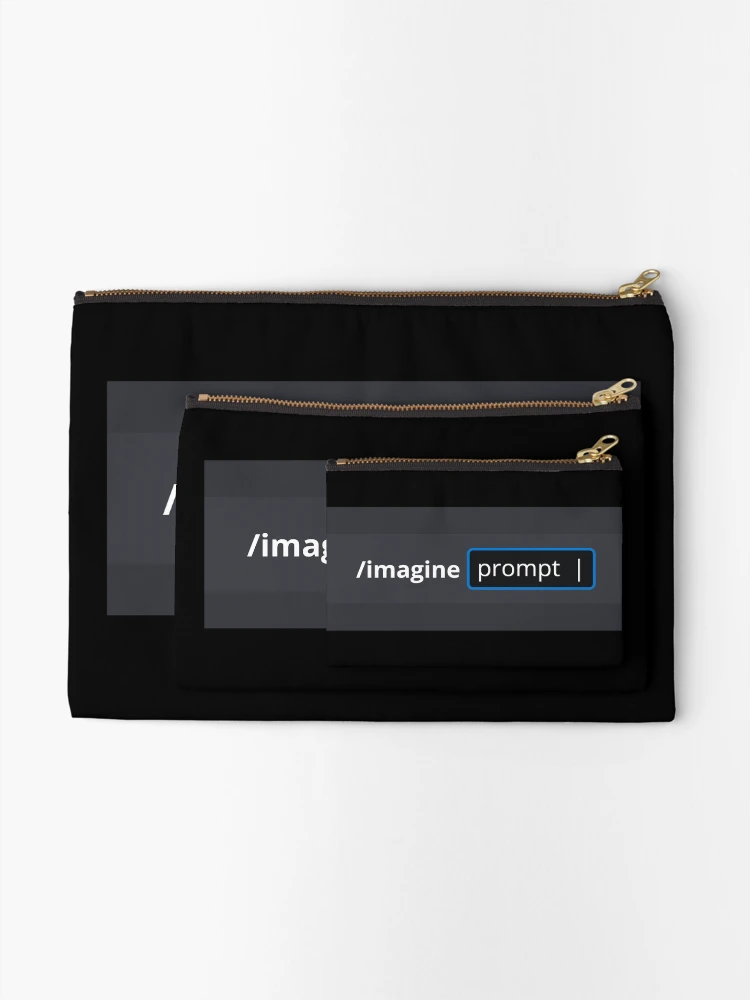 Thumbnail 2 of 4, Zipper Pouch, Prompt Engineer Imagine Command designed and sold by GrumpyFella.