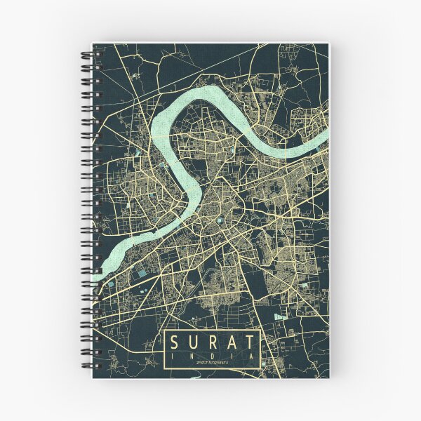 Item preview, Surat City Map of Gujarat, India - Summer designed and sold by deMAP.