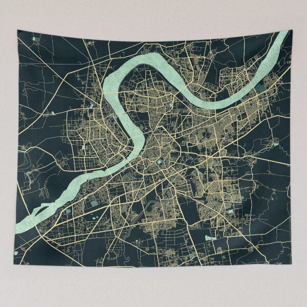 Item preview, Surat City Map of Gujarat, India - Summer designed and sold by deMAP.