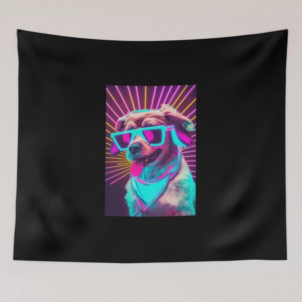 Item preview, 80s Synthwave Disco Dog designed and sold by RESToRAPTOR.
