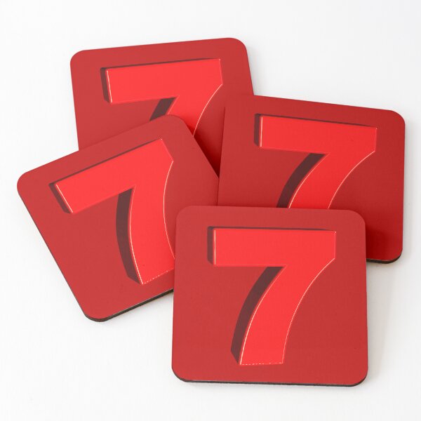 Item preview, Letter 7 with Red designed and sold by Mahe-Art.