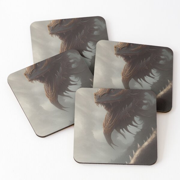 Item preview, Fantasy Dragon Roaring Misty Background designed and sold by VersoShopping.