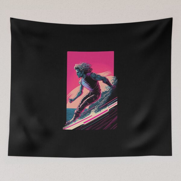 Item preview, 80s Synthwave Surfer designed and sold by RESToRAPTOR.