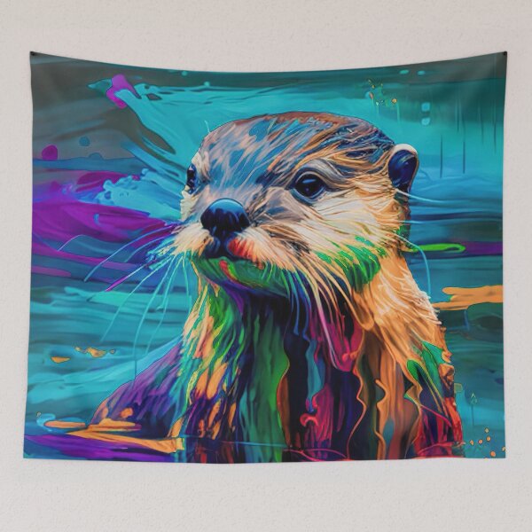 Item preview, Wild Otter Contemporary Digital Art designed and sold by davidelder.