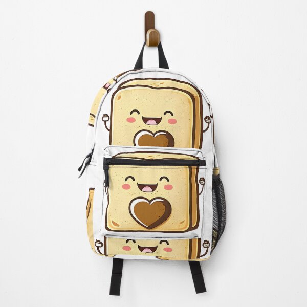 Item preview, Cute happy funny kawaii toast designed and sold by KawaiiFoodArt.