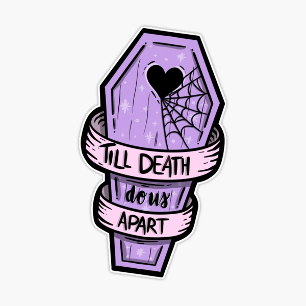 Alternative Clothes Aesthetic Goth Till death do us apart Throw