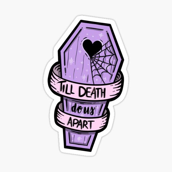 Alternative Clothes Aesthetic Goth Till death do us apart Throw