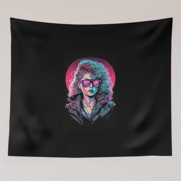 Item preview, 80s Synthwave Cool Girl designed and sold by RESToRAPTOR.