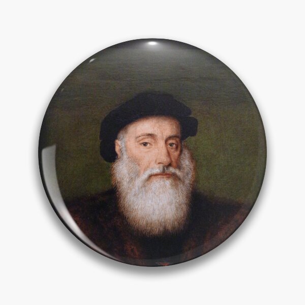 Item preview, Vasco da Gama Portrait with Signature designed and sold by quackynaut.