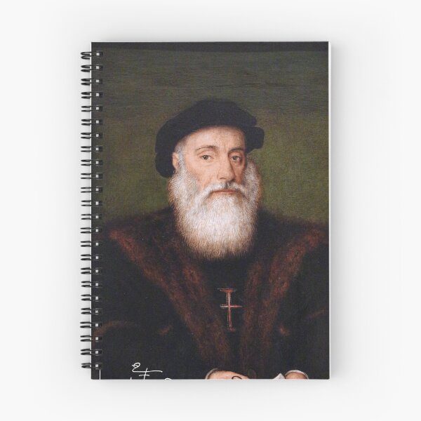 Item preview, Vasco da Gama Portrait with Signature designed and sold by quackynaut.