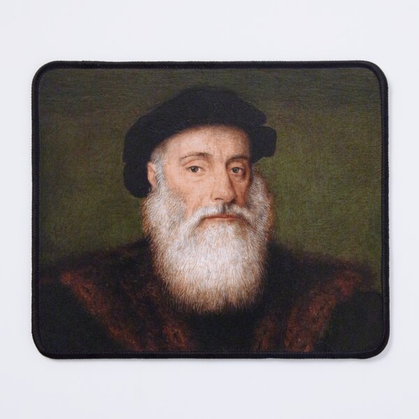 Item preview, Vasco da Gama Portrait with Signature designed and sold by quackynaut.