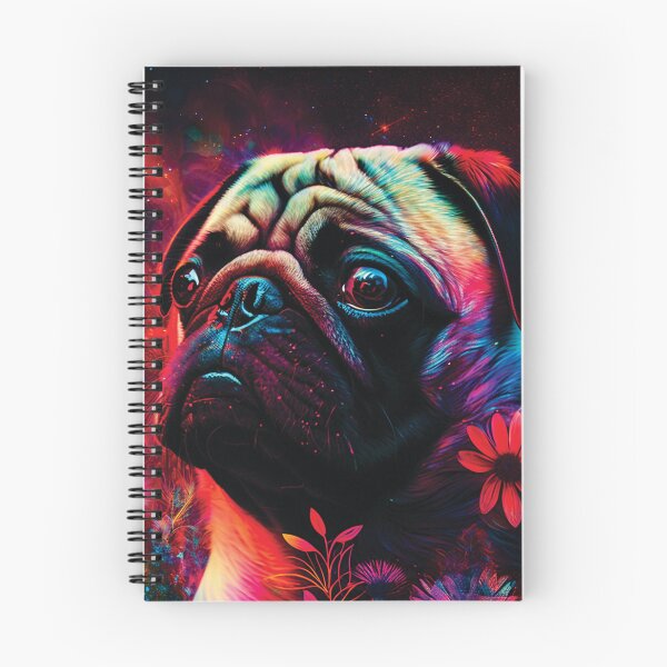 Item preview, Pug stardust portrait designed and sold by HookedOnDogz.