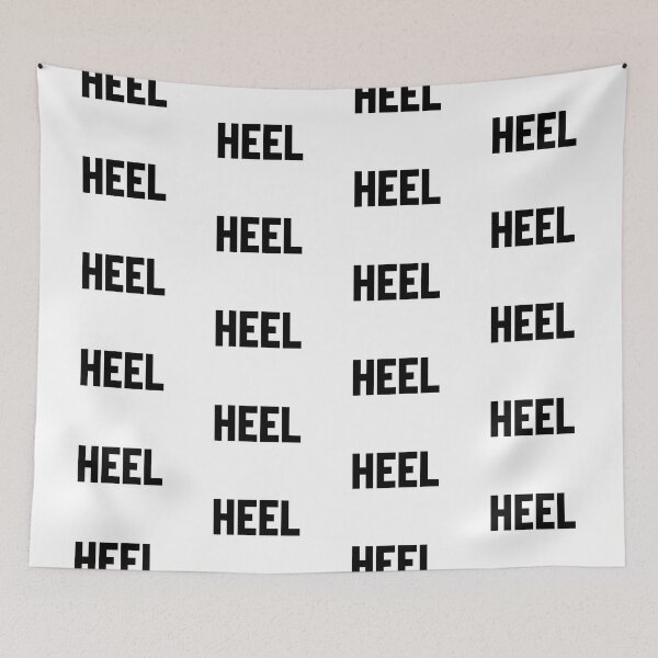 Item preview, Wrestling HEEL (Dark letters for light Tees) designed and sold by WrestlingFanUK.