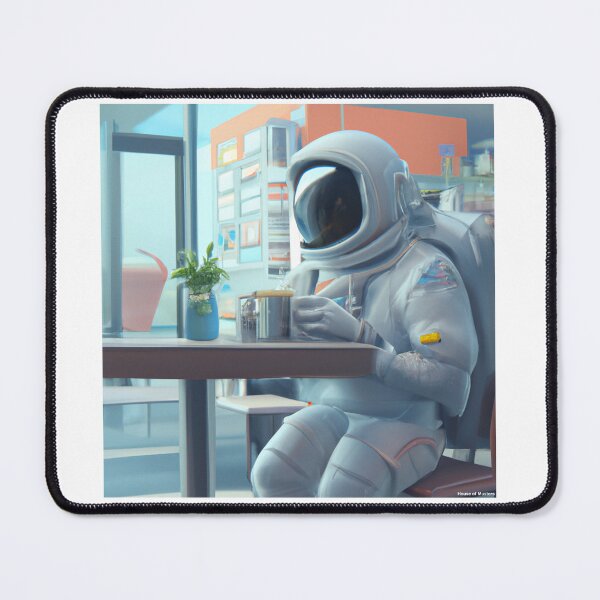 Item preview, Astronaut drinking coffee designed and sold by HouseofMusters.