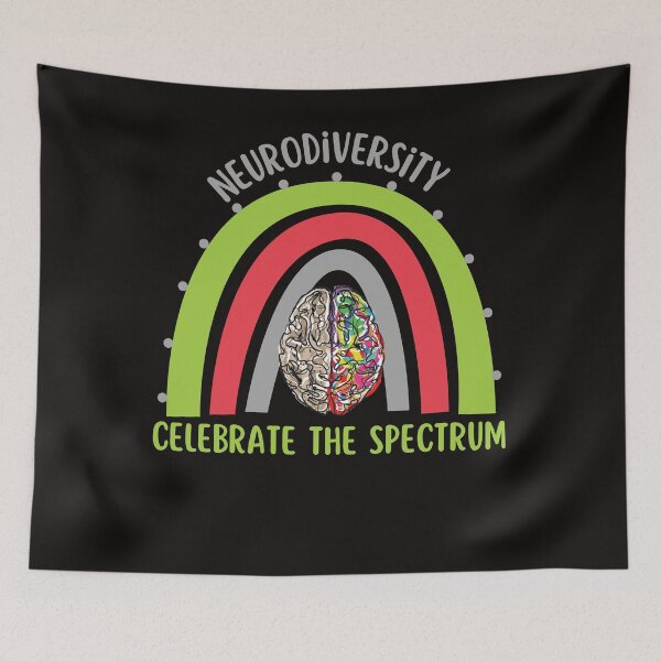 Item preview, Neurodiversity Celebrate The Spectrum Rainbow Autism ASD ADHD Gift designed and sold by Sarah38.