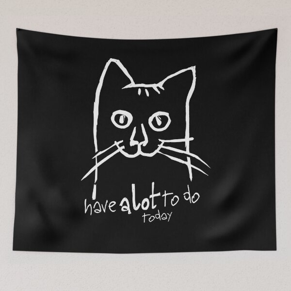 Item preview, I have a lot to do today just like this cat. designed and sold by kazimido.